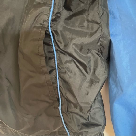 Men’s Vintage Cheetah Lightweight Windbreaker Track Jacket Blue Size Large - Picture 4 of 12